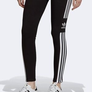 Adidas Black and White trefoil pant NEW